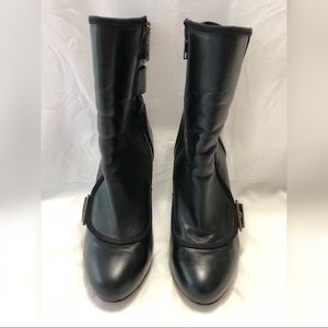 Black Aldo Buckle Boots